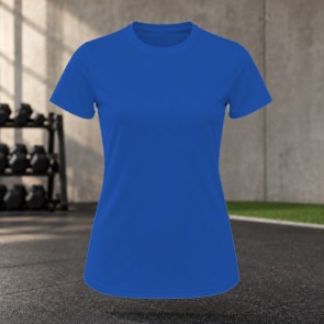 Tee-shirt de running femme personnalisable TriDri TR020 – Royal, face