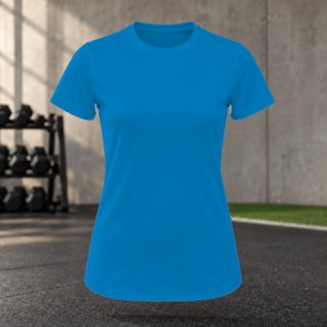 Tee-shirt de running femme personnalisable TriDri TR020 – Sapphire, face