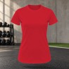 Tee-shirt de running femme personnalisable TriDri TR020 – Fire Red, face