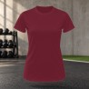 Tee-shirt de running femme personnalisable TriDri TR020 – Burgundy, face