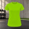Tee-shirt de running femme personnalisable TriDri TR020 – Lightning Green, face