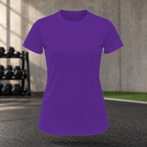 Tee-shirt de running femme personnalisable TriDri TR020 – Bright Purple, face