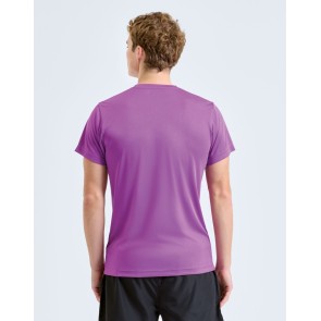 Tee-shirt de running homme personnalisable TriDri TR010 – photo officielle, porté magenta de dos