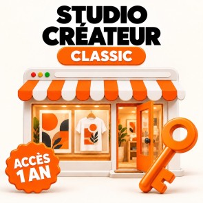 Studio créateur Classic Chronoflock – Adhésion créateur d'un an : ouvrez votre boutique sur chronoflock.fr et vendez vos créatio