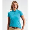 Polo femme personnalisable – photo officielle, porté turquoise