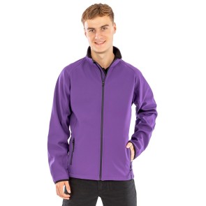 Veste softshell homme personnalisable Result R231M – photo officielle, portée violet