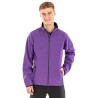 Veste softshell homme personnalisable Result R231M – photo officielle, portée violet