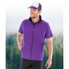 Gilet softshell homme personnalisable Result R232M – photo officielle, porté violet