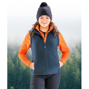 Gilet softshell femme personnalisable Result R232F – photo officielle, porté bleu marine