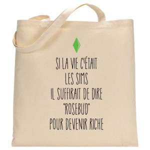 Tote bag Sims 