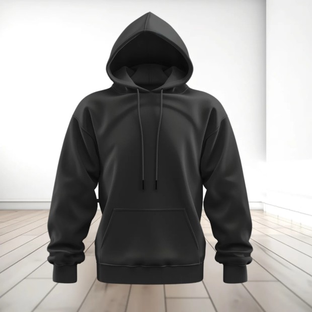 Sweat-shirt noir à personnaliser