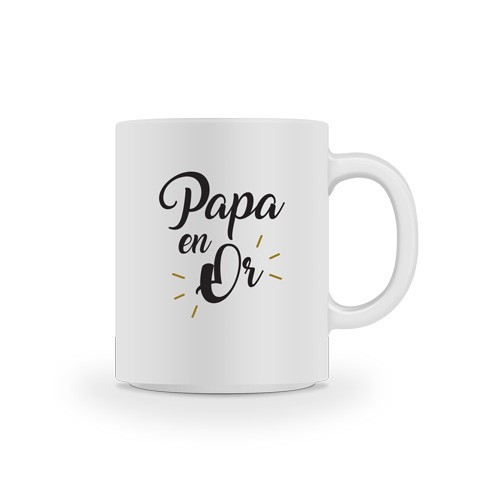 Mug papa en or