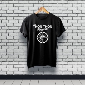 T-shirt noir Thon Thon flingueurs
