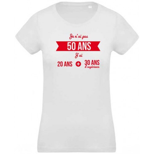 Tee shirt anniversaire 50 ans 