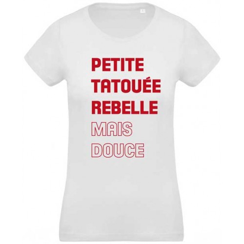 T-shirt tatouée Rebelle Mais Douce