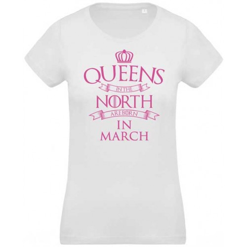 T-shirt queen born in march