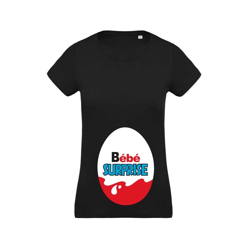 T shirt 2025 grossesse kinder surprise