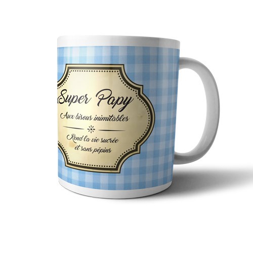 Mug super papy aux bisous inimitables