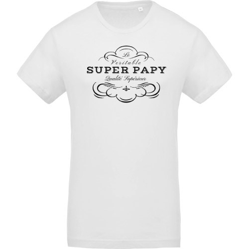 T-shirt Super Papy qualité supérieur 