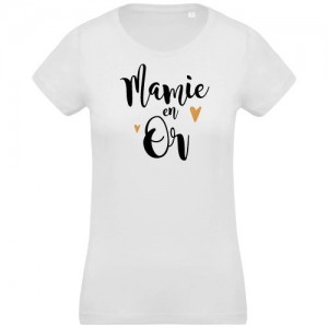 T-shirt Mamie en Or