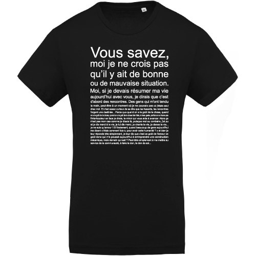 T-shirt citation Don de soi