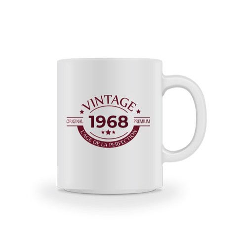 Mug vintage original 50 ans 