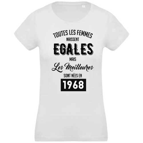 T-shirt Toutes les femmes naissent égales 1968