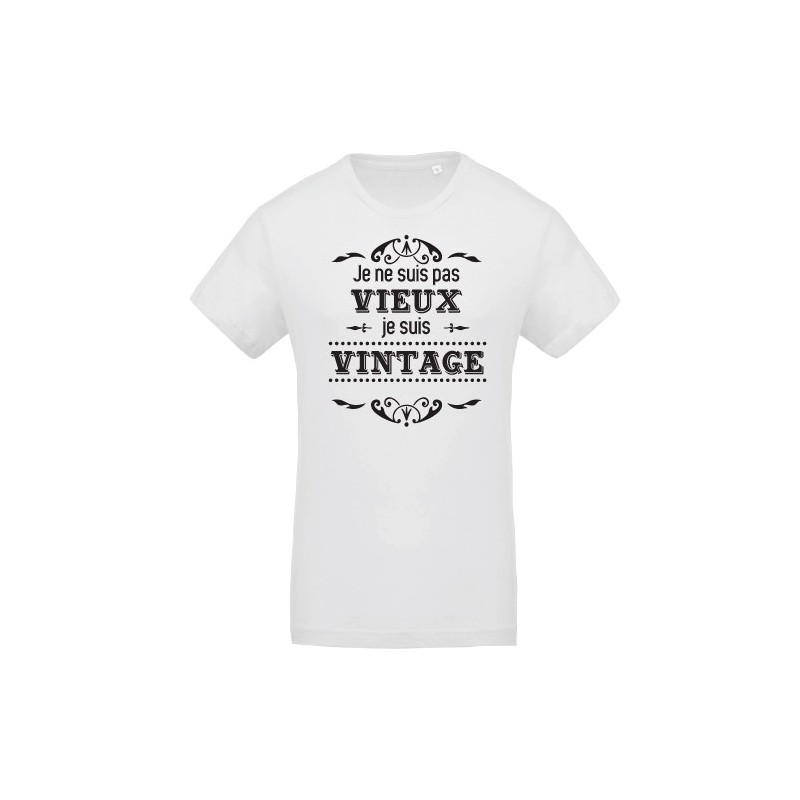 T-Shirt homme J'suis pas vieux j'suis vintage