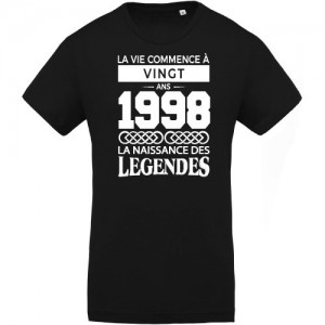 T-shirt Naissance des légendes 1998