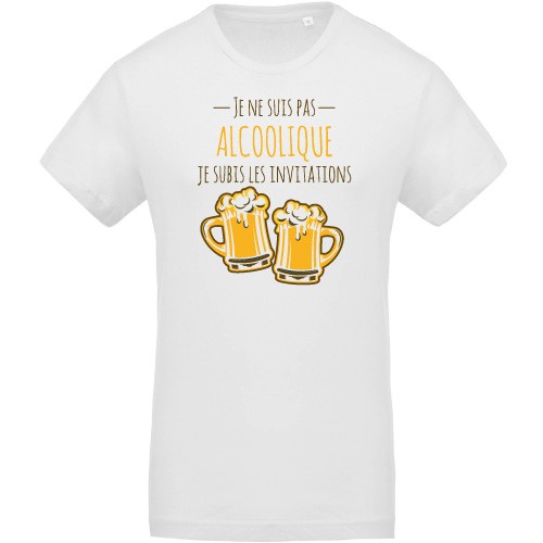 T-shirt Bio Je subis les invitations