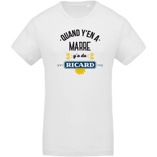 T-shirt Bio Quand y'en a marre y'a du ricard