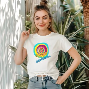 Tee-shirt psychédélique blanc