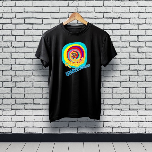 Tee-shirt Psyké underground noir