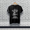 Tee-shirt "Tous les Hommes naissent égaux mais les meilleurs deviennent cheminots" noir