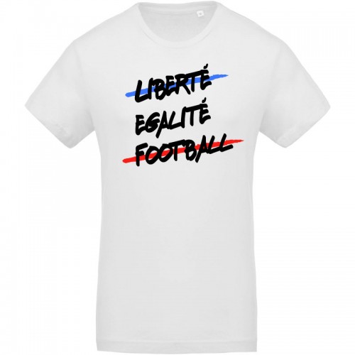 T-shirt Bio Liberté Egalité Football