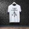 Tee-shirt blanc L'argent ne fait pas le bonheur, le vélo si