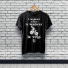 Tee-shirt noir L'argent ne fait pas le bonheur, le vélo si