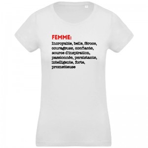 T-shirt bio définition femme