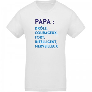 T-shirt bio définition papa