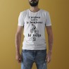 Tee-shirt blanc Le bonheur à vélo