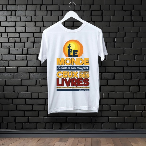 Tee-shirt consacré à une citation de Bernard Werber