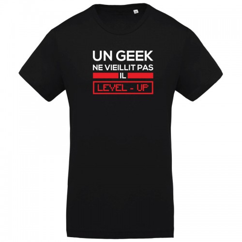 T-shirt geek Level-up