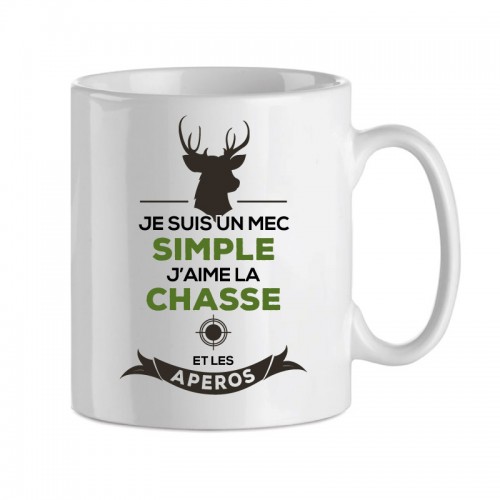 Mug imprimé chasse et apéros