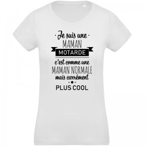 T-shirt Maman motarde