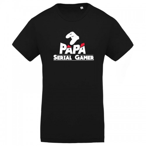 T-shirt Papa Serial Gamer