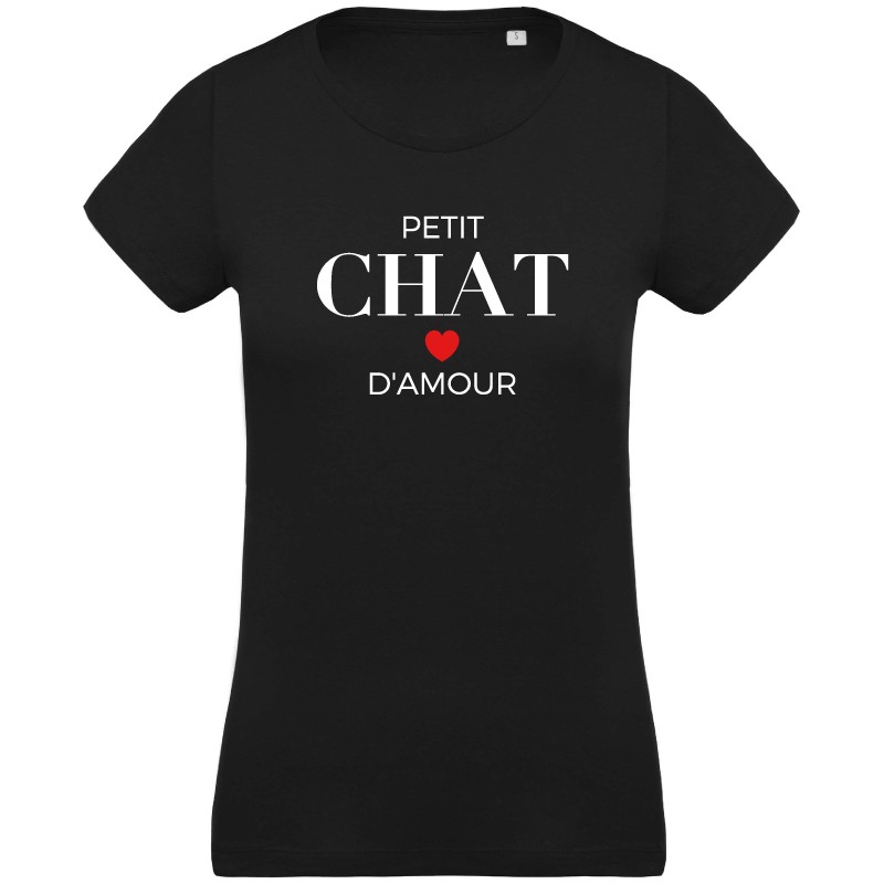 Tee Shirt Femme Petit Chat D Amour Tee Shirt Femme Petit Chat D Amour