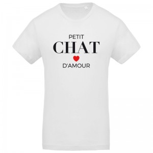 Tee shirt Homme Petit chat d'amour