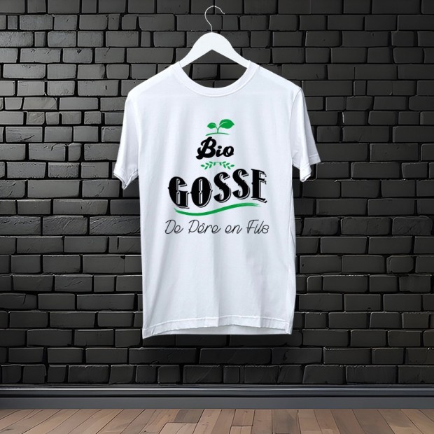 Tee-shirt bio gosse blanc