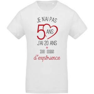 Tee-shirt 20 ans et 30 ans d'experience