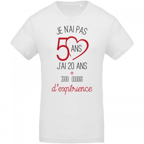 Tee-shirt 20 ans et 30 ans d'experience